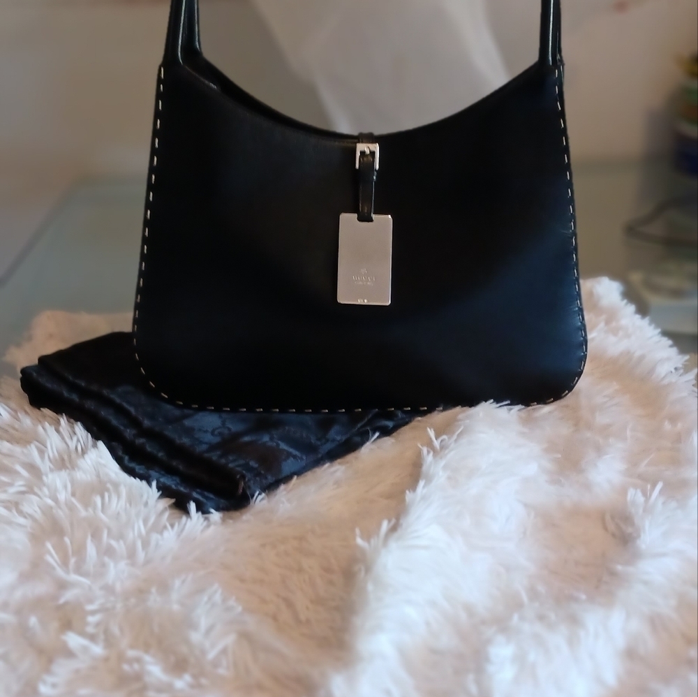 Gucci topstich shoulder bag - Picture 2 of 12